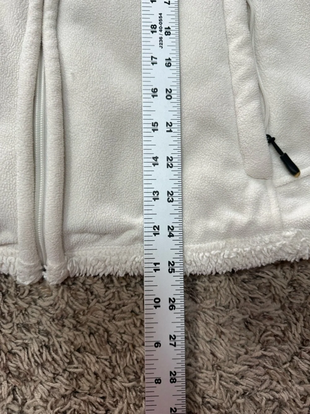 Green Tea White Full-Zip Teddy Bear Fleece Jacket (x-large) - Picture 7 of 13